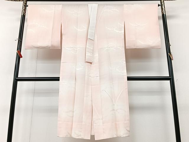平和屋着物■長襦袢　無双仕立て　雪芝地紋　暈し染め　正絹　逸品　CABM2194xe
