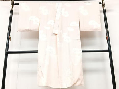 平和屋着物■長襦袢　袷　舞花地紋　正絹　逸品　CABM2195xe