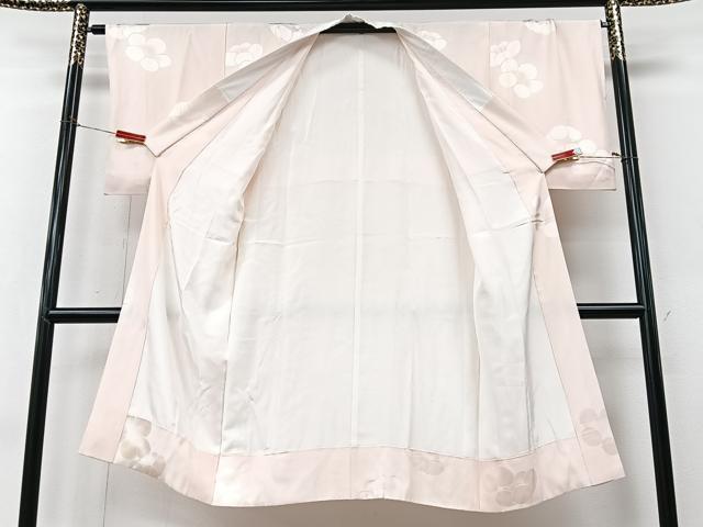 平和屋着物■長襦袢　袷　舞花地紋　正絹　逸品　CABM2195xe
