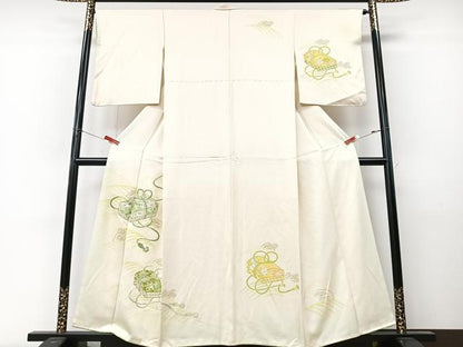 平和屋着物■中国三大刺繍　相良刺繍　訪問着　駒刺繍　文箱花文　金彩　正絹　逸品　CABM2206xe