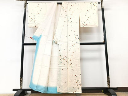 平和屋着物■上質な小紋　亀甲文　金彩　正絹　逸品　CABM2211xe