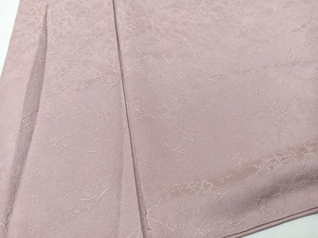 平和屋着物■上質な色無地　作家物　霞地紋　珊瑚色　正絹　逸品　CABM2215xe