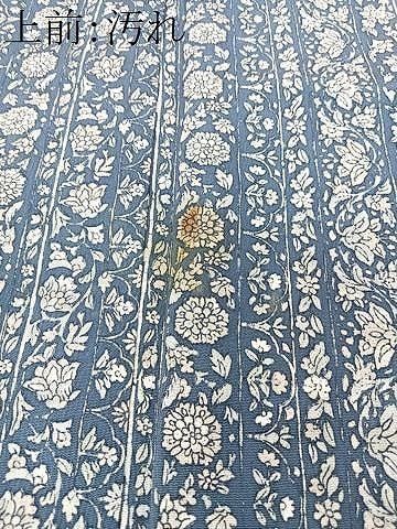 平和屋着物■上質な小紋　花唐草間道　正絹　逸品　CABM2218xe