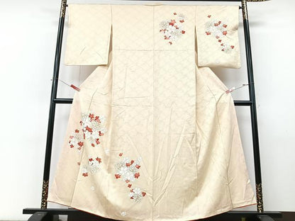 平和屋着物■訪問着　花丸文　金銀彩　正絹　逸品　CABM2220xe