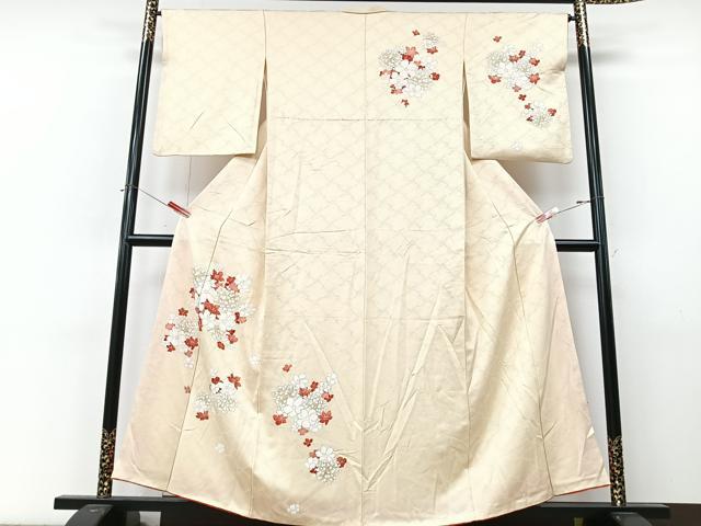 平和屋着物■訪問着　花丸文　金銀彩　正絹　逸品　CABM2220xe