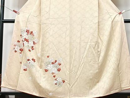 平和屋着物■訪問着　花丸文　金銀彩　正絹　逸品　CABM2220xe