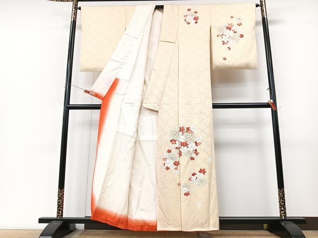 平和屋着物■訪問着　花丸文　金銀彩　正絹　逸品　CABM2220xe