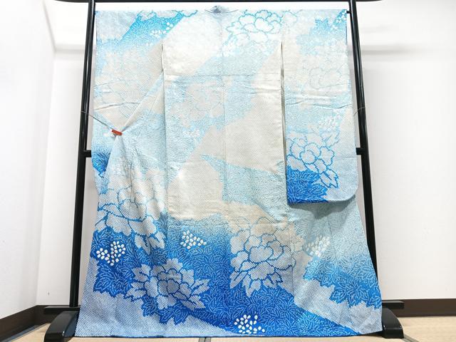平和屋着物■豪華振袖　総絞り　舞花文　正絹　逸品　CABM2228xe