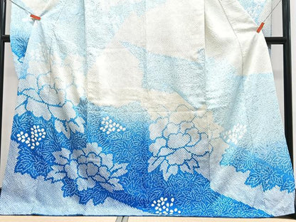 平和屋着物■豪華振袖　総絞り　舞花文　正絹　逸品　CABM2228xe