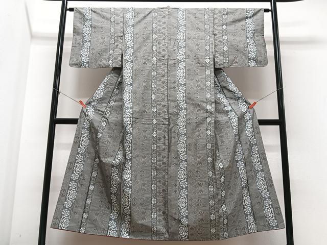 平和屋着物■本場大島紬　花間道　正絹　逸品　CABM2235xe