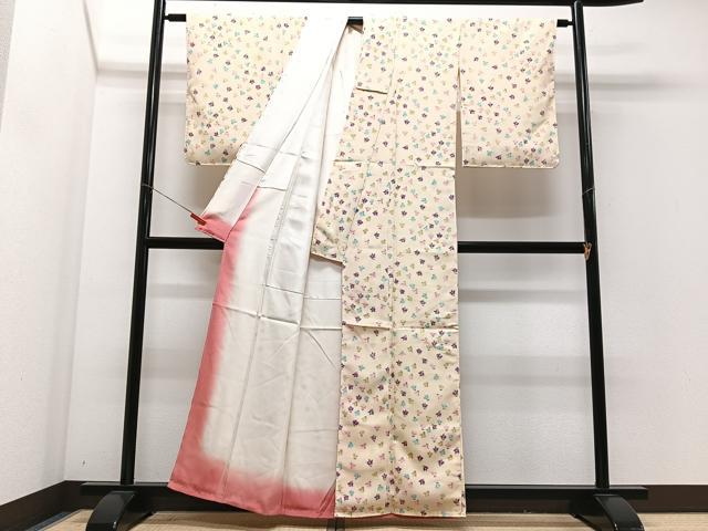 平和屋着物■上質な小紋　花尽くし　正絹　逸品　未使用　CABM2236xe