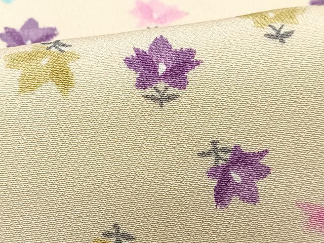 平和屋着物■上質な小紋　花尽くし　正絹　逸品　未使用　CABM2236xe