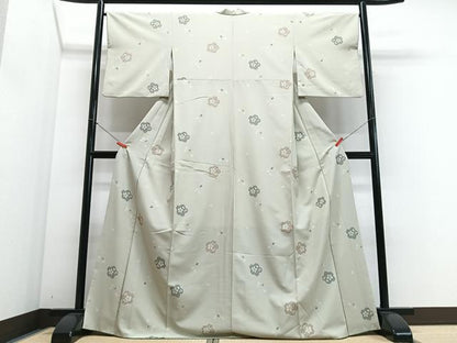 平和屋着物■小紋　舞桜文　洗える着物　CABM2246xe