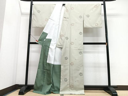 平和屋着物■小紋　舞桜文　洗える着物　CABM2246xe