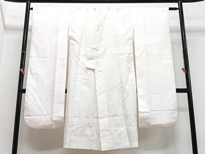 平和屋着物■振袖用長襦袢　雲取り舞花地紋　半衿刺繍　洗える着物　CABM2249xe