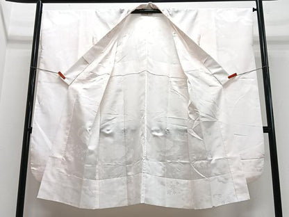 平和屋着物■振袖用長襦袢　雲取り舞花地紋　半衿刺繍　洗える着物　CABM2249xe