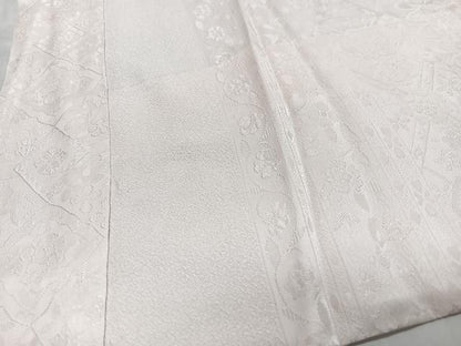 平和屋着物■長襦袢　無双仕立て　花唐草地紋　正絹　逸品　CABM2252xe