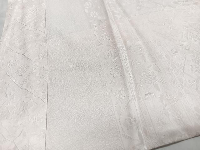 平和屋着物■長襦袢　無双仕立て　花唐草地紋　正絹　逸品　CABM2252xe