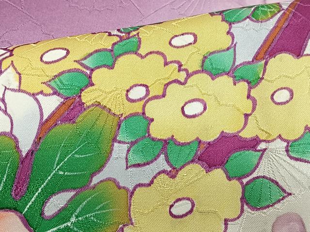 平和屋着物■豪華振袖　花筏文　暈し染め　正絹　逸品　CABM2256xe