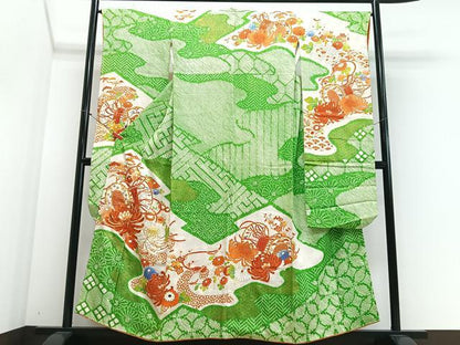 平和屋着物■豪華振袖　駒刺繍　絞り　花鼓文　乱菊　金彩　正絹　逸品　CABM2264xe