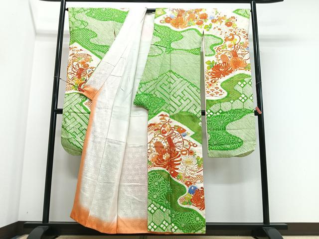 平和屋着物■豪華振袖　駒刺繍　絞り　花鼓文　乱菊　金彩　正絹　逸品　CABM2264xe