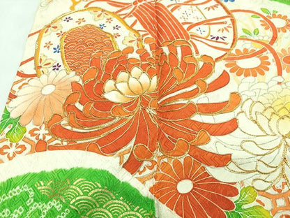平和屋着物■豪華振袖　駒刺繍　絞り　花鼓文　乱菊　金彩　正絹　逸品　CABM2264xe