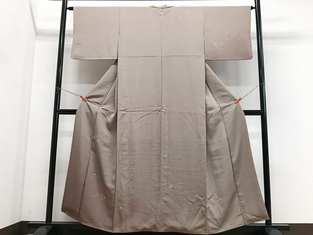 平和屋着物■訪問着　草花文　正絹　逸品　CABM2278xe