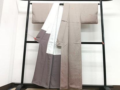 平和屋着物■訪問着　草花文　正絹　逸品　CABM2278xe
