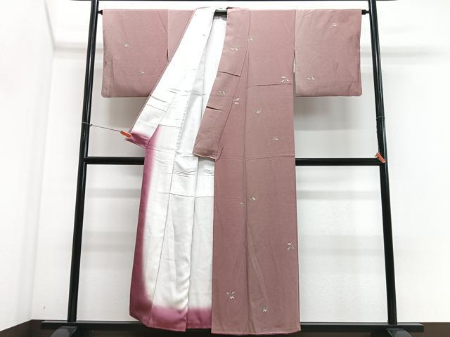 平和屋着物■上質な小紋　枝葉文　金彩　正絹　逸品　CABM2294xe