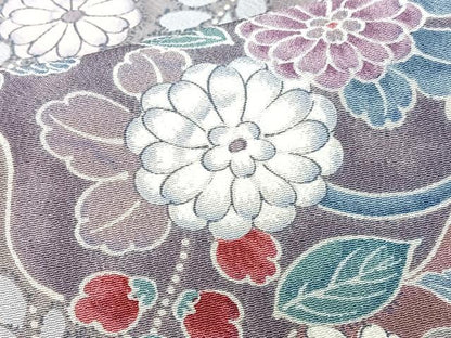平和屋着物■上質な小紋　辻が花　藤花房　正絹　逸品　CABM2303xe