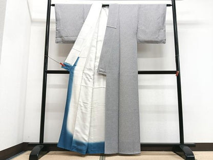 平和屋着物■上質な小紋　総絞り　鹿の子文様　鬼しぼ縮緬　正絹　逸品　CABM2308xe