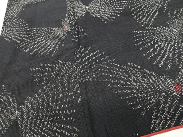 平和屋着物■上質な紬　舞蝶文　正絹　逸品　CABM2319xe