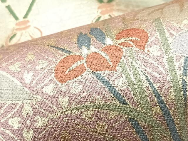 平和屋着物■訪問着　文箱枝花文　暈し染め　金彩　三越扱い　正絹　逸品　CABM2340xe
