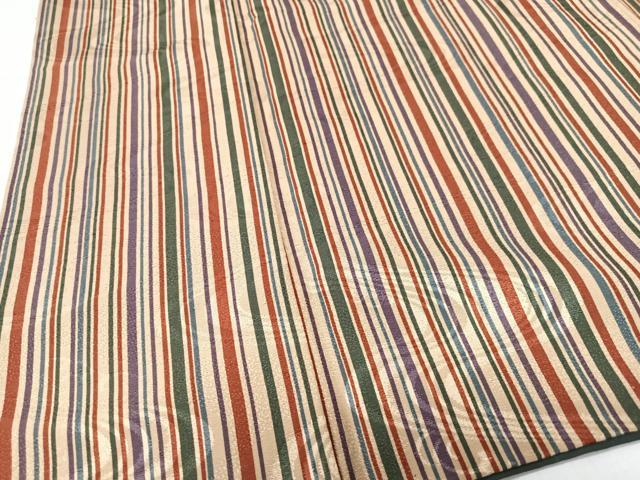 平和屋着物■上質な小紋　縞　胴抜き仕立て　正絹　逸品　CABM2341xe