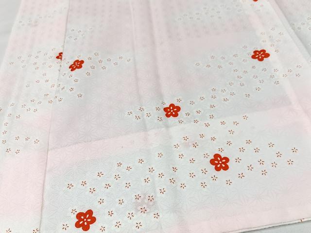 平和屋着物■長襦袢　無双仕立て　舞梅文　暈し染め　洗える着物　CABM2344xe