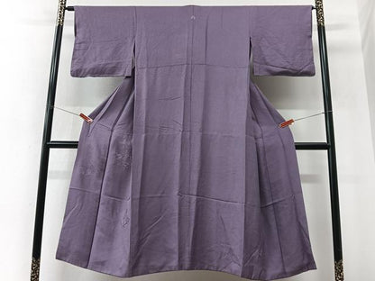 平和屋着物■中国三大刺繍　スワトウ刺繍　総刺繍　色留袖　松皮菱花地紋　古代紫色　胴抜き仕立て　正絹　逸品　CABM2353xe