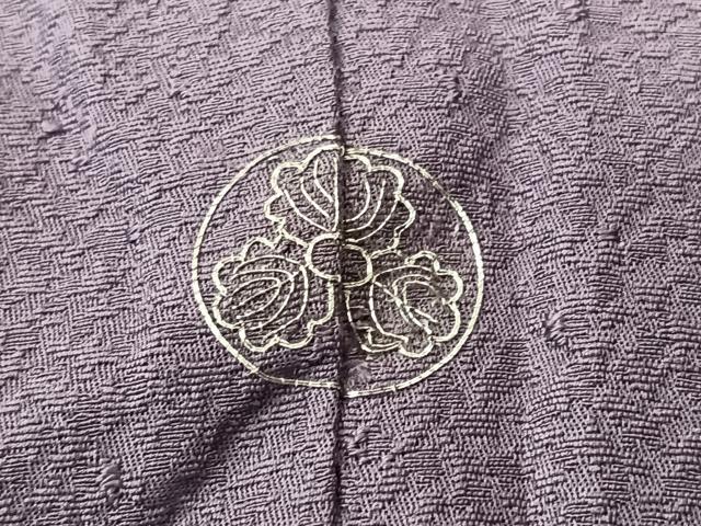 平和屋着物■中国三大刺繍　スワトウ刺繍　総刺繍　色留袖　松皮菱花地紋　古代紫色　胴抜き仕立て　正絹　逸品　CABM2353xe