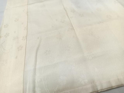 平和屋着物■長襦袢　袷　扇面舞桜地紋　正絹　逸品　CABM2354xe