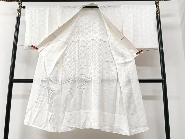 平和屋着物■長襦袢　無双仕立て　麻の葉地紋　正絹　逸品　CABM2355xe