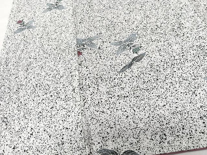 平和屋着物■小紋　草花文　たたき染め　洗える着物　CABM2358xe