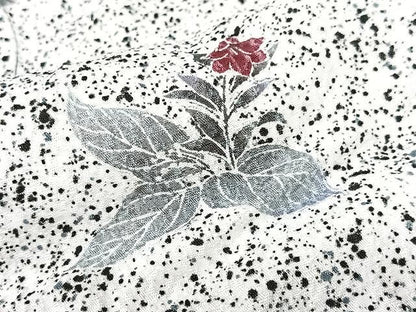 平和屋着物■小紋　草花文　たたき染め　洗える着物　CABM2358xe