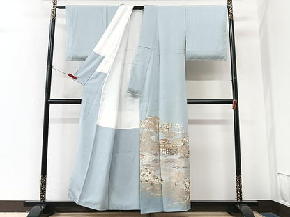 平和屋着物■豪華色留袖　駒刺繍　風景文　金彩　正絹　逸品　CABM2360xe