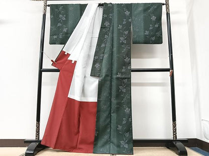 平和屋着物■小紋　花間道　洗える着物　CABM2364xe