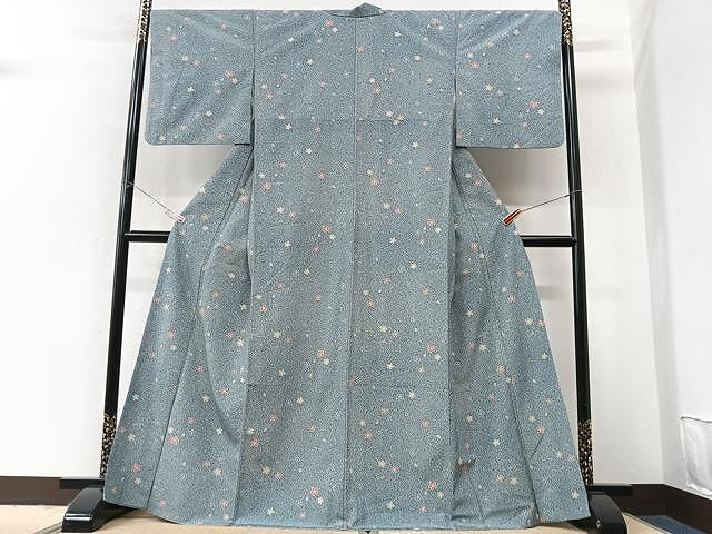 平和屋着物■小紋　舞桜文　洗える着物　CABM2365xe