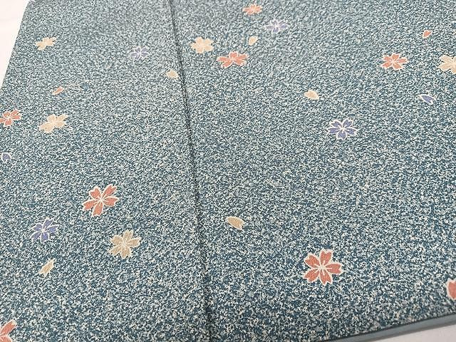 平和屋着物■小紋　舞桜文　洗える着物　CABM2365xe