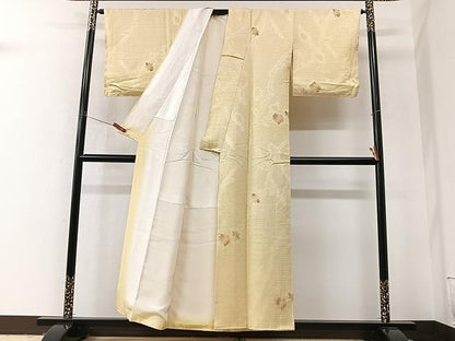 平和屋着物■上質な小紋　舞花文　正絹　逸品　CABM2368xe