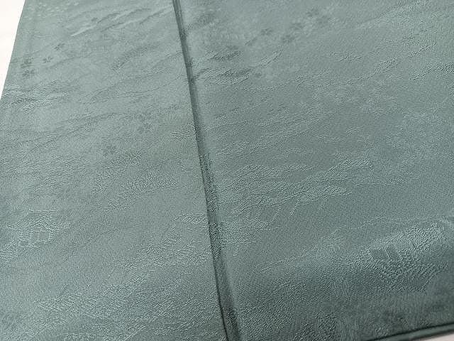 平和屋着物■上質な色無地　風景地紋　薄青色　正絹　逸品　CABM2370xe