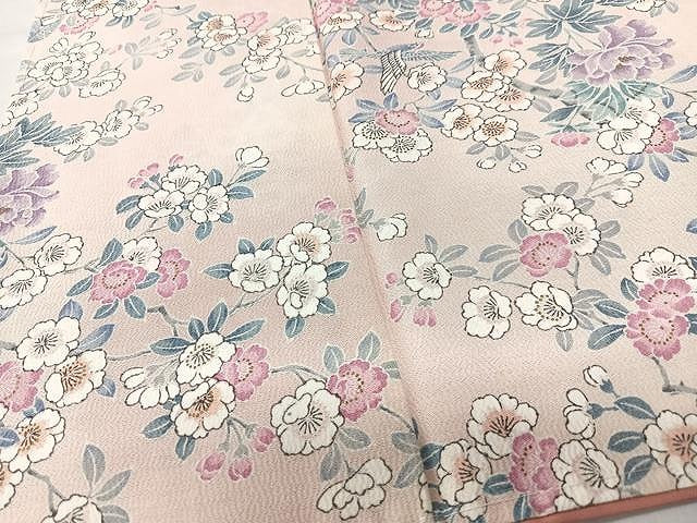 平和屋着物■上質な小紋　枝花文　金彩　正絹　逸品　CABM2372xe