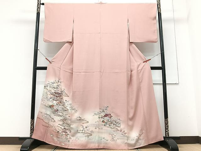 平和屋着物■豪華色留袖　風景文　暈し染め　金彩　正絹　逸品　CABM2380xe