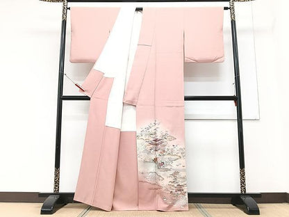 平和屋着物■豪華色留袖　風景文　暈し染め　金彩　正絹　逸品　CABM2380xe